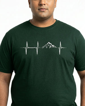 Mountain Pulse Plus Size Men Premium Tee