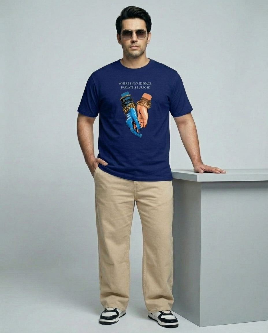 Where Shiva is peace Plus Size Men Premium Tee