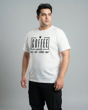 Coffee All Day Every Day Plus Size Men Premium Tee