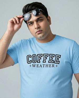 Coffee Weather Plus Size Men Premium Tee