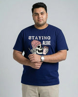 Staying Alive Coffee Plus Size Men Premium Tee
