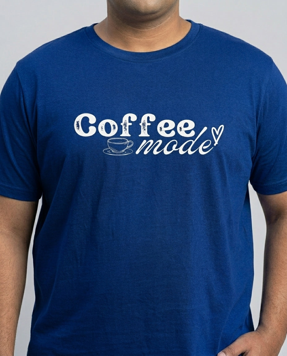 Coffee Mode Plus Size Men Premium Tee