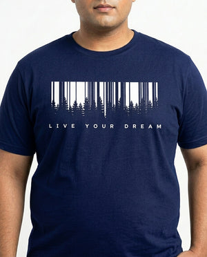 Live Your Dream Plus Size Men Premium Tee