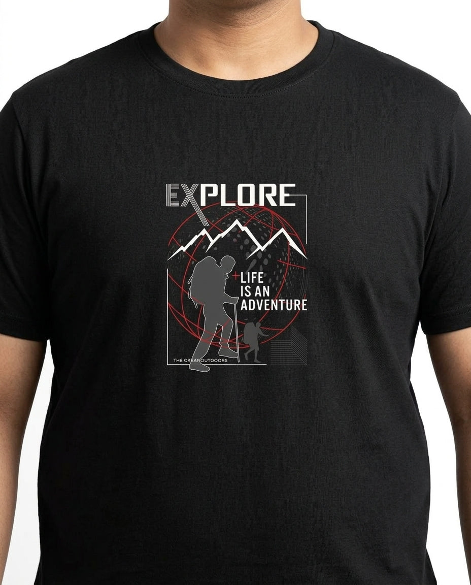 Life Is An Adventure Plus Size Men Premium Tee