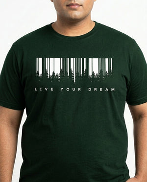 Live Your Dream Plus Size Men Premium Tee