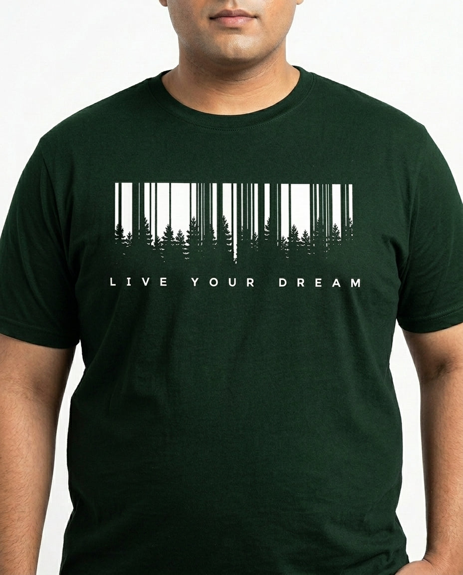 Live Your Dream Plus Size Men Premium Tee