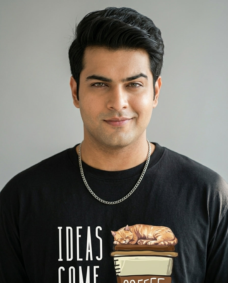 Ideas Come After Coffee Plus Size Men Premium Tee