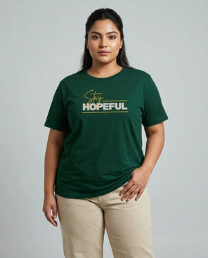 Stay Hopeful Plus Size Women Premium Tee