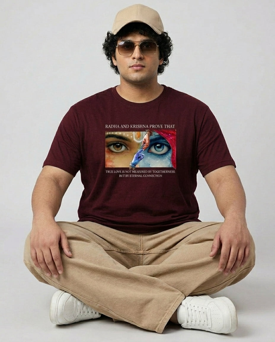 Radha Krishna Plus Size Men Premium Tee