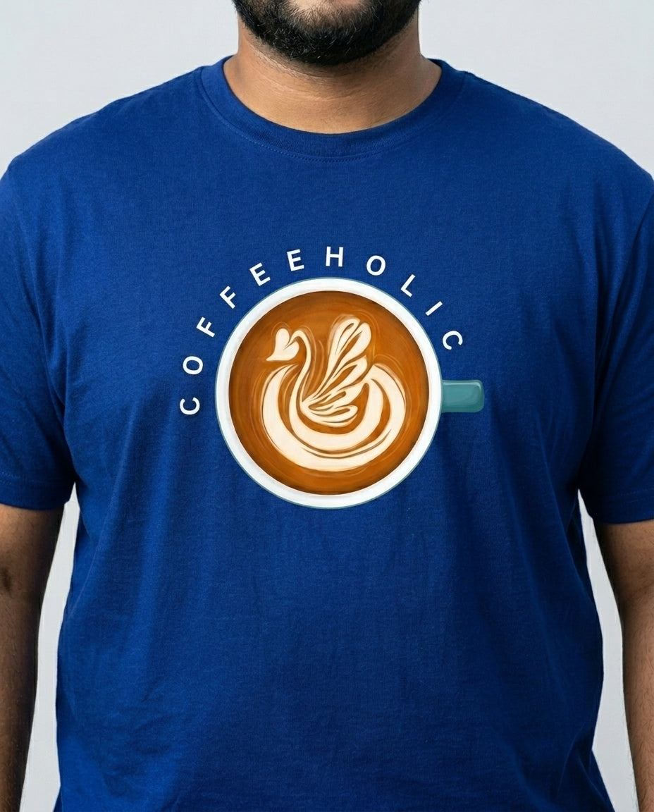 Coffeeholic Plus Size Men Premium Tee