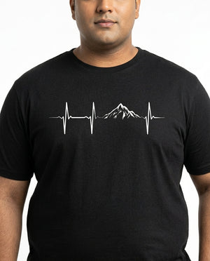 Mountain Pulse Plus Size Men Premium Tee