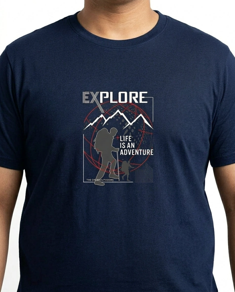 Life Is An Adventure Plus Size Men Premium Tee