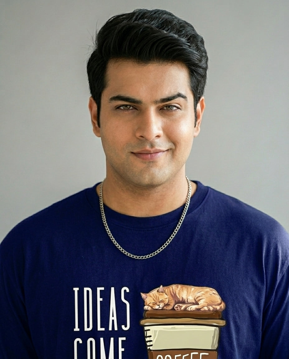 Ideas Come After Coffee Plus Size Men Premium Tee