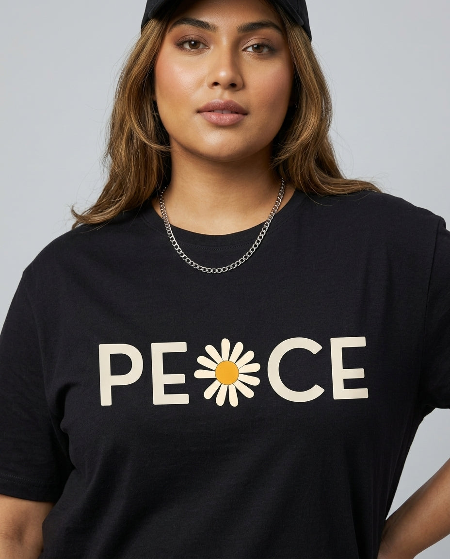 Peace Plus Size Women Premium Tee
