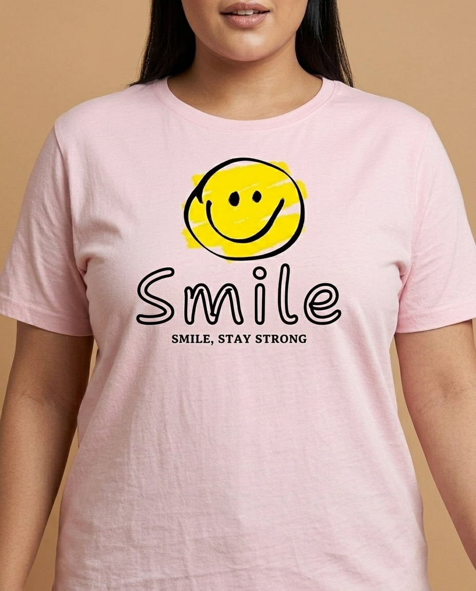 Smile Plus Size Women Premium Tee