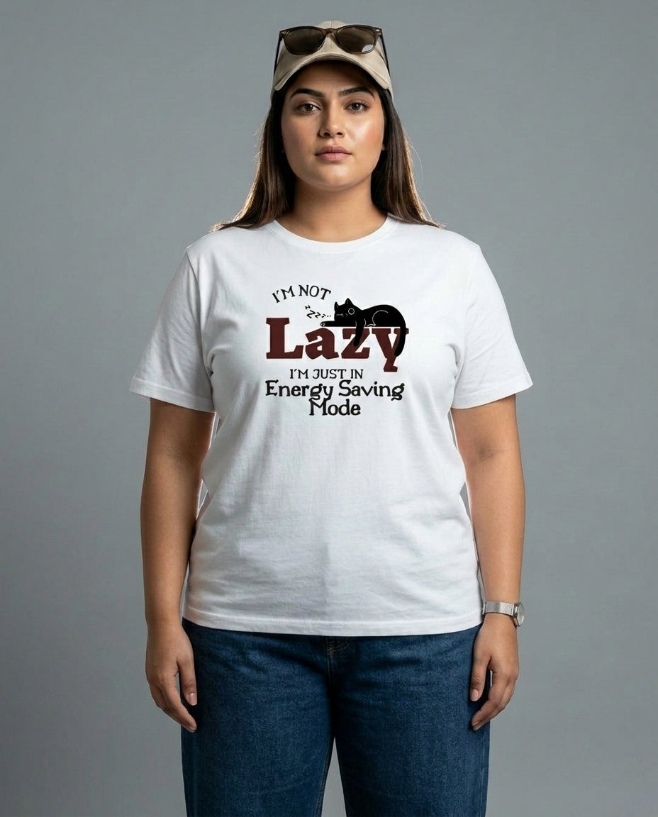 I'm Not Lazy Plus Size Women Premium Tee