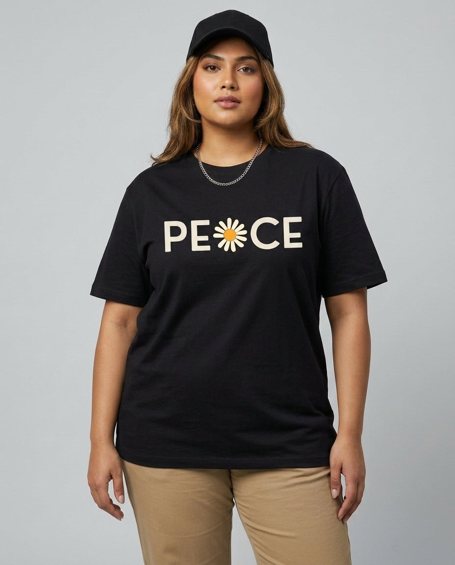 Peace Plus Size Women Premium Tee