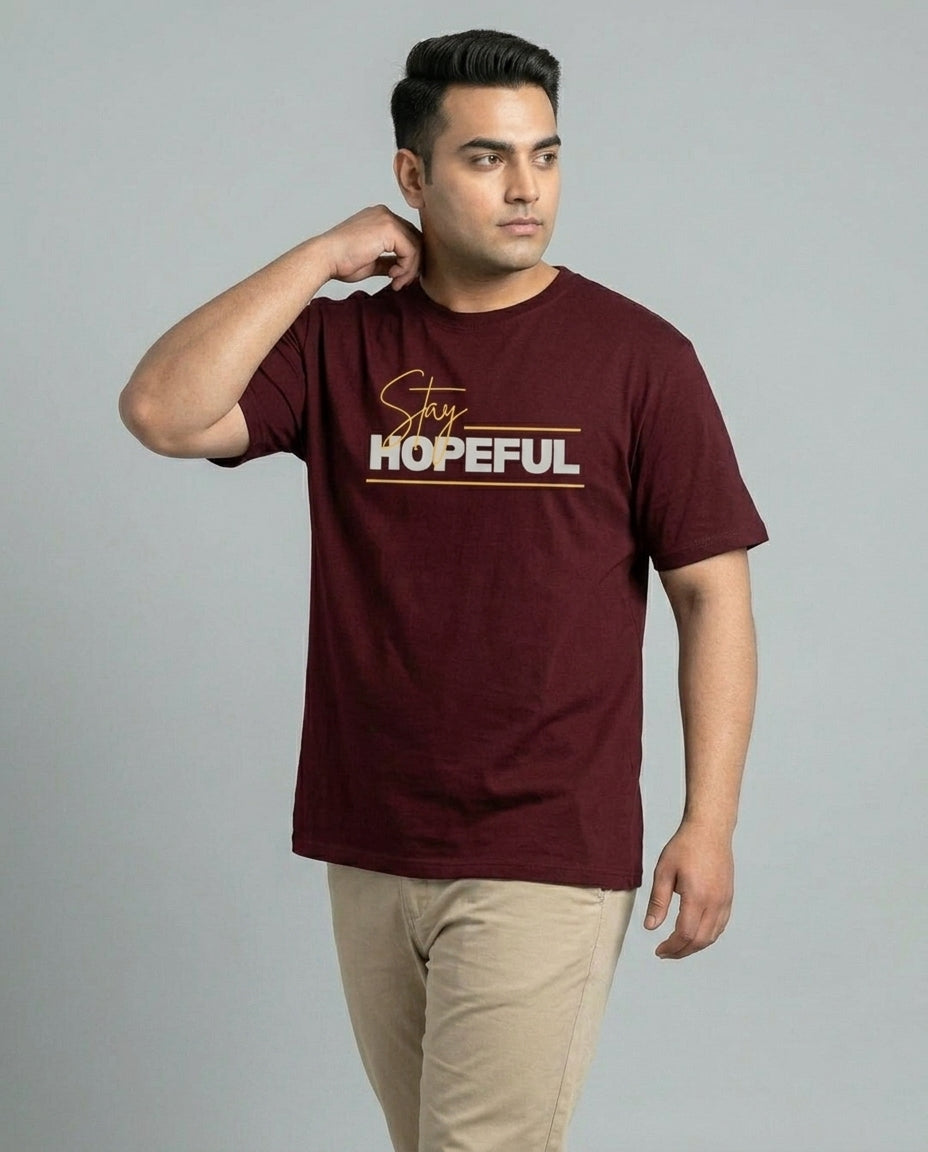 Stay Hopeful Plus Size Men Premium Tee