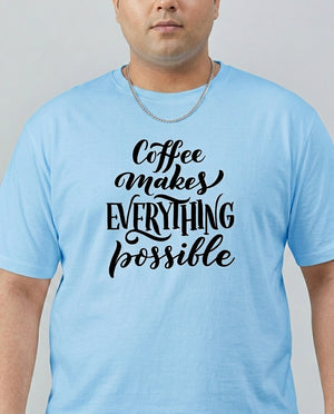 Coffee Makes Every things Plus Size Men Premium Tee