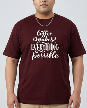 Coffee Makes Every things Plus Size Men Premium Tee