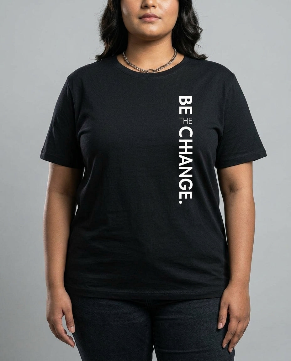 Be The Change Plus Size Women Premium Tee