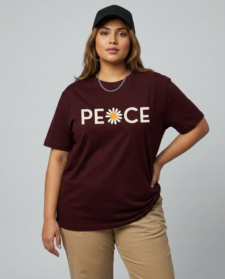 Peace Plus Size Women Premium Tee