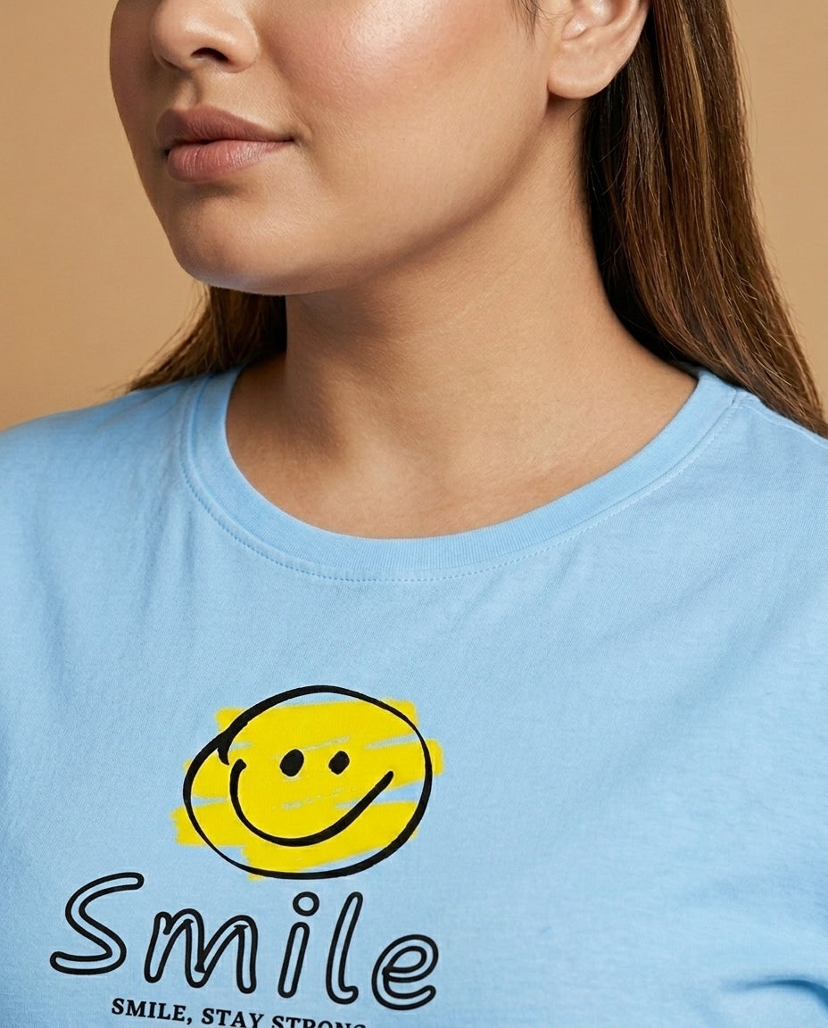 Smile Plus Size Women Premium Tee
