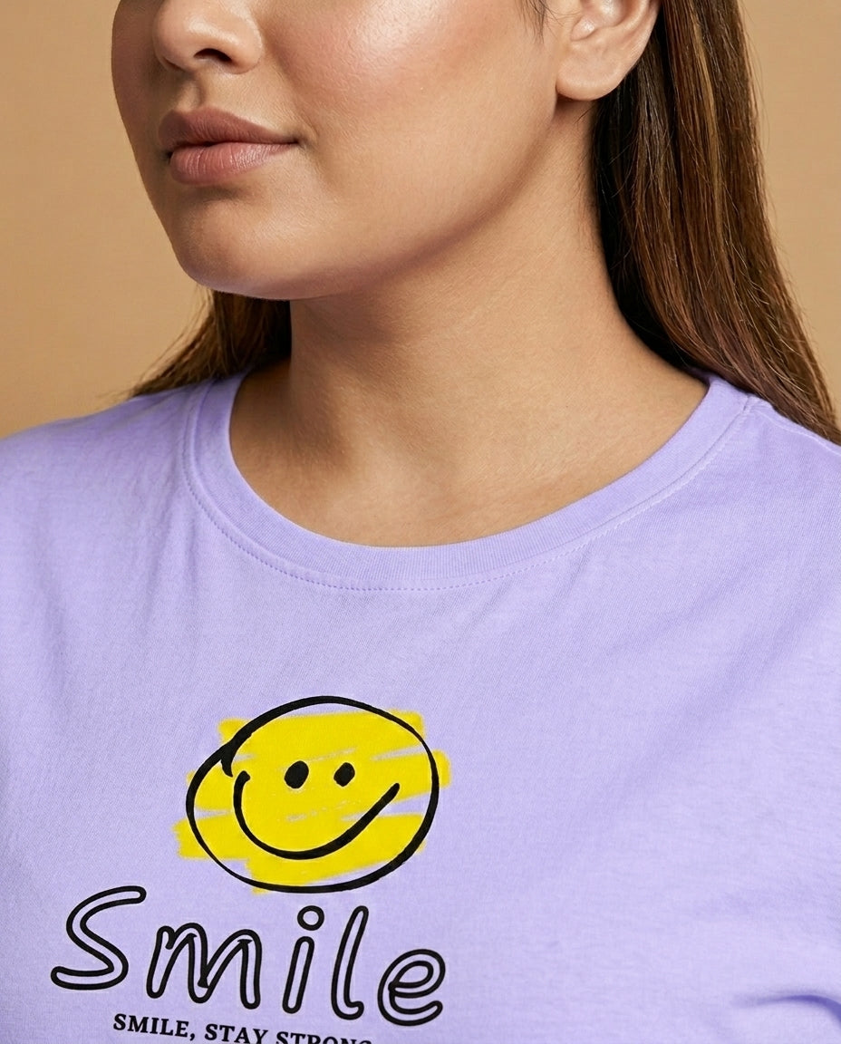 Smile Plus Size Women Premium Tee