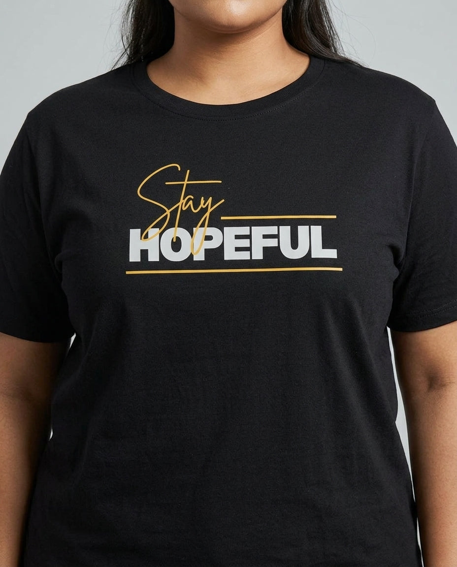 Stay Hopeful Plus Size Women Premium Tee