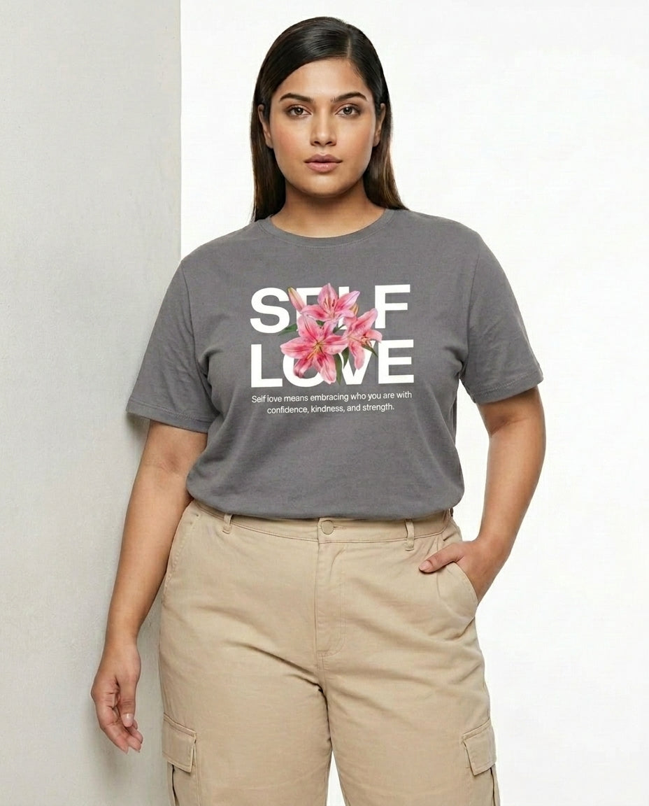 Self Love Plus Size Women Premium Tee