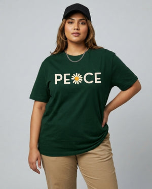 Peace Plus Size Women Premium Tee