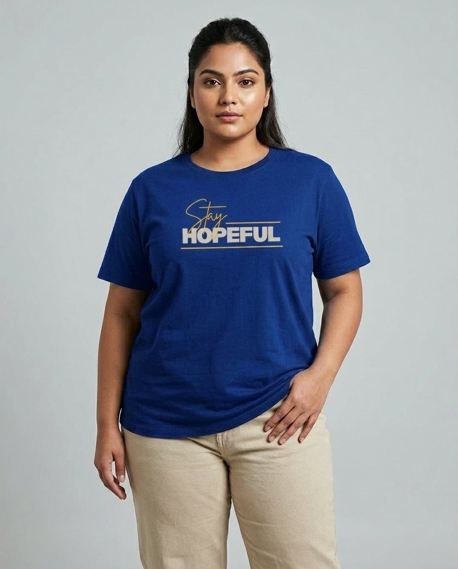Stay Hopeful Plus Size Women Premium Tee