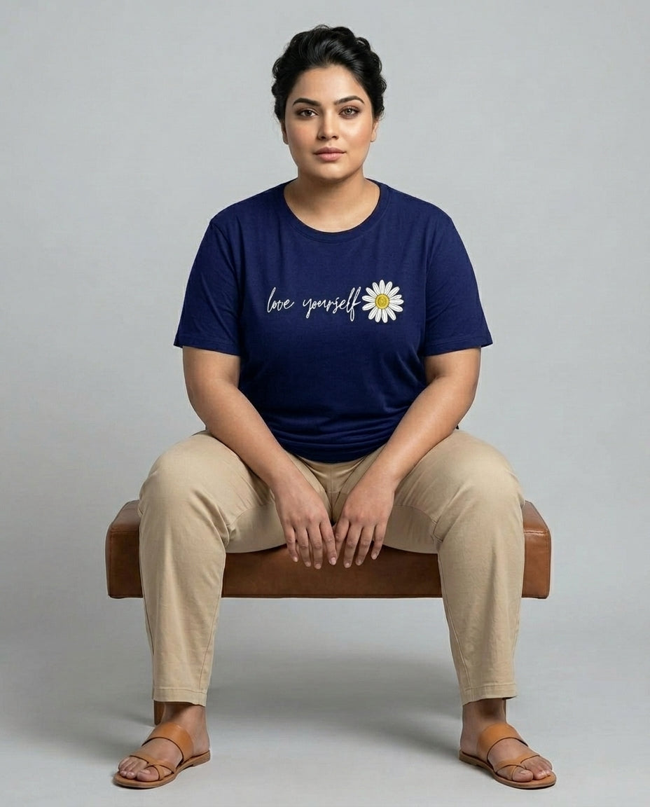 Love Yourself Plus Size Women Premium Tee