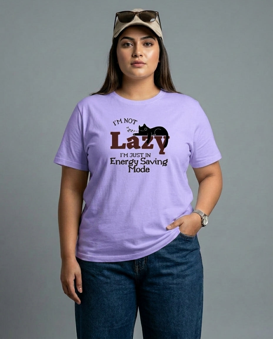 I'm Not Lazy Plus Size Women Premium Tee